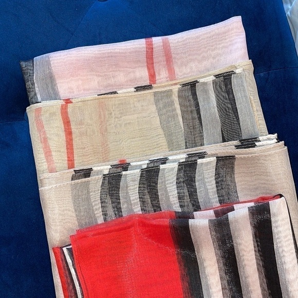 Fashion Lightweight Viscose Striped Scarves - Picture 13 of 14